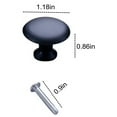 thumbnail image 4 of Dianli Gifts Modern Mushroom Cabinet Knob, Stainless Steel Drawer Pull Handle, Mini Round Hardware for Kitchen, Closet, or Bathroom, Includes Mounting Screw Trending Picks Under Budget, 4 of 7