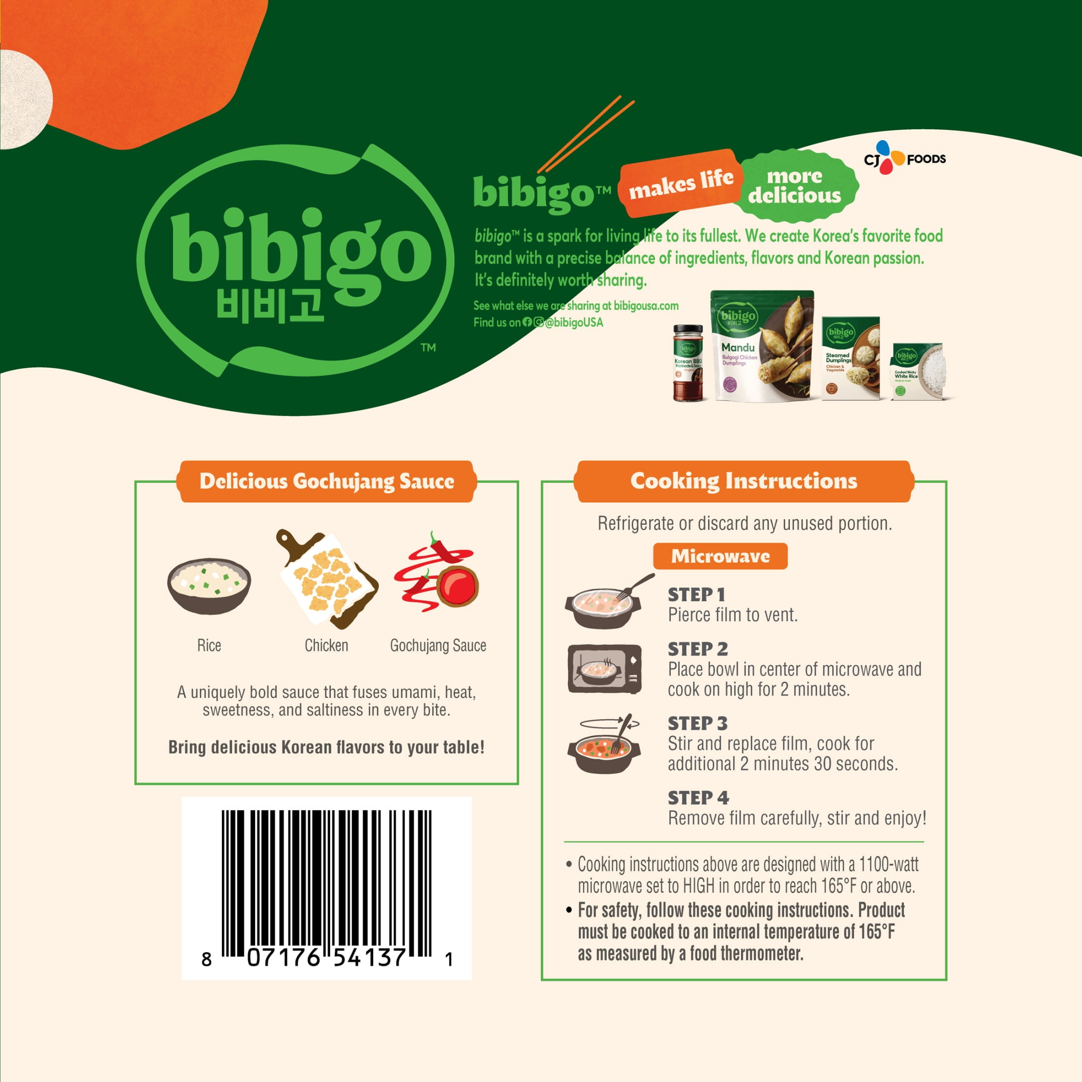 Bibigo Fire Chicken & Rice Bowl, 9.5 oz