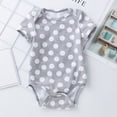 thumbnail image 4 of Gyratedream Baby Girls 1 or 3 Pack Short-sleeve Romper for Newborn Infant Toddler Bodysuits, 4 of 7