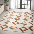 thumbnail image 1 of Abani Casa Collection Cream Orange 8' x 10' Pixel Diamonds Modern Area Rug, 1 of 5