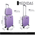 thumbnail image 2 of Set 3 Maletas De Viaje Carry On 10 Kgs Equipaje De Mano Ruedas Desmontables Cabina Avion, 2 of 5