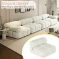 thumbnail image 3 of Roomy Homy Modular Sectional Couches for Living Room, L Shaped Compression Sofa with 5 Seater,Beige, 3 of 8