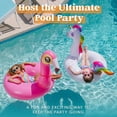 thumbnail image 4 of Joyfy 2 Piezas Flamenco Piscina Unicornio Flotador, Divertidos Flotadores de Playa, Inflable Piscina Tubo Fiesta Juguetes, 4 of 8