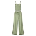 thumbnail image 5 of Two Piece Sets for Women Going out Solid Color Lace Cami Trousers Set, 5 of 6