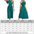 thumbnail image 2 of Vestidos de playa para mujer con cordones cuello de un hombro vestidos de fiesta para cóctel boda FLhrweasw Para estrenar, 2 of 7
