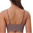 thumbnail image 4 of Swuxness Women's Push Up Wireless Bras Thin Strap V Neck Bandeau Built In Comfortable Camisole Top, 4 of 4
