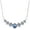 Blue, variant on Total 2.8/5 Carat Moissanite Pendant Necklace Women's Diamond Necklace 18K Gold Lab Diamond Pendants Necklaces for Women Moissanite Necklace Lab Women's Diamond Necklace