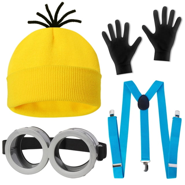 Set de gorros amarillos CONGRU para disfraces de Halloween