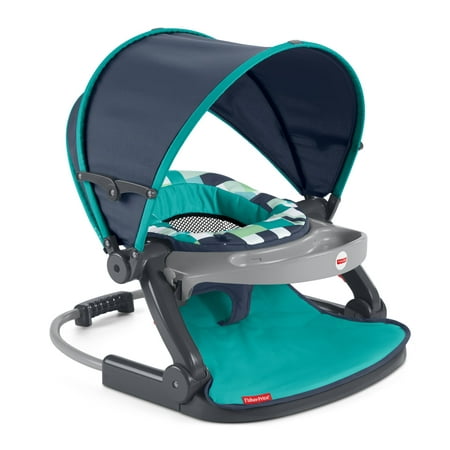 Fisher-Price On-the-Go Sit-Me-Up Floor Seat, Pixel Forest
