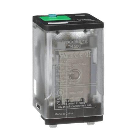 Schneider Electric 24VAC 11-Pin Square Base General Purpose General Purpose Relay; AC Contact Rating: 10A @ 277V