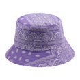 thumbnail image 2 of Sonducket Y elegante sombrero de cubo negro para actividades al aire libre sombrero de cubo blanco sombreros de pescador gorras cómodas y Sombreros púrpura M (56-58 cm), 2 of 6