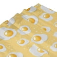 thumbnail image 4 of Shower Curtain, Cute Fried Egg Yellow Waterproof Fabric Plastic Shower Curtain, Drying Fast Bathroom Curtain with 9 Buttonholes, Ruffle Shower Curtain 60x72in, 4 of 8