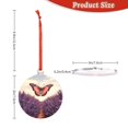thumbnail image 3 of Zufioo Butterfly Over Lavender Print Large Acrylic Christmas Ornaments, Suitable for Christmas Tree Christmas Holiday Party Pendant Decorations-Round Shape, 3 of 7
