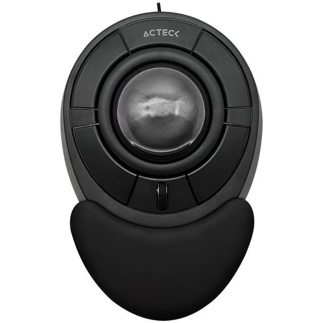 Mouse TrackBall ACTECK VIRTOUS ART X MI787 USB 2.4 Ghz 1600dpi 4 Botones Ergonomico