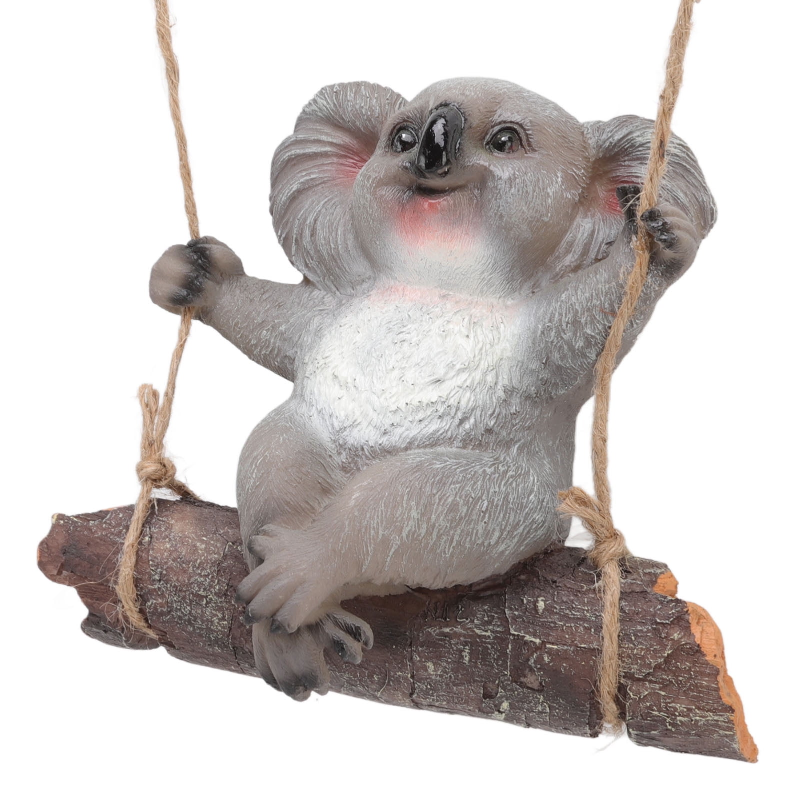 LAZIOEGR Swing Koala Sculpture Synthetic Resin Animal Statues Decoration for Garden, Patio & Outdoor Ornament, 7.1 inches / 18 cm