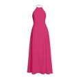 thumbnail image 4 of ZHOGXU Boho Wedding Guest Dresses For Women Sleeveless Halter Maxi Dress Elegant Summer Cocktail Dress,RD1,XXL, 4 of 4