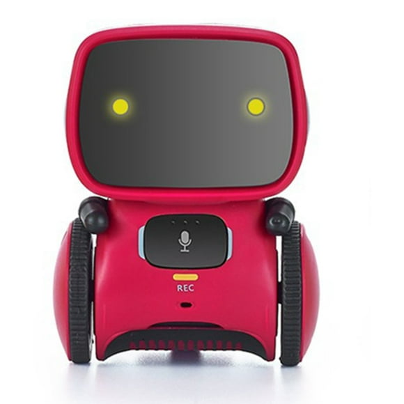 Contaxo Enfants Robot Intelligent Jouet Mini Robot Parlant Chant Danse Commande Vocale Interactive Capteur Tactile Reconnaissance Vocale Bébé Enfant Enfant Robotique - R1 Pink