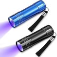 thumbnail image 1 of Uv Flashlight 2-piece 9 Led Black Light Detector (black+blue) Handheld Portable Black Light Flashlight Mini Flashlight Pet Urine Detector For Dry Stai, 1 of 5