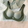 thumbnail image 5 of Riforla Women's Wireless Bra with Seamless Smooth Comfort Wirefree T Shirt Bra Womens Bras Green M, 5 of 6