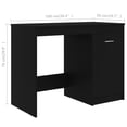 thumbnail image 4 of vidaXL Desk Black 100x50x76 cm Engineered Wood, 4 of 5
