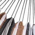 thumbnail image 2 of Cotton Camping Hammock Classic Hammock with 9 ft Steel Stand Brown Striped 450 lb Capacity, 2 of 6