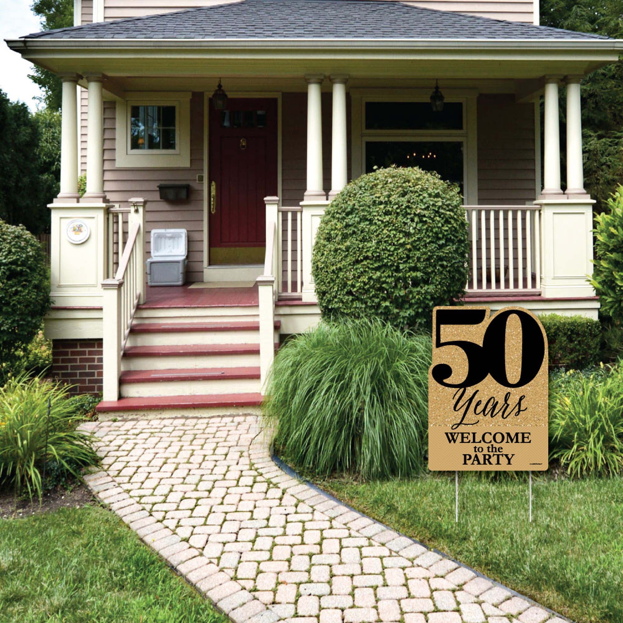Big Dot of Happiness We Still Do - 50th Wedding Anniversary - Party Decorations - Anniversary Party Welcome Yard Sign