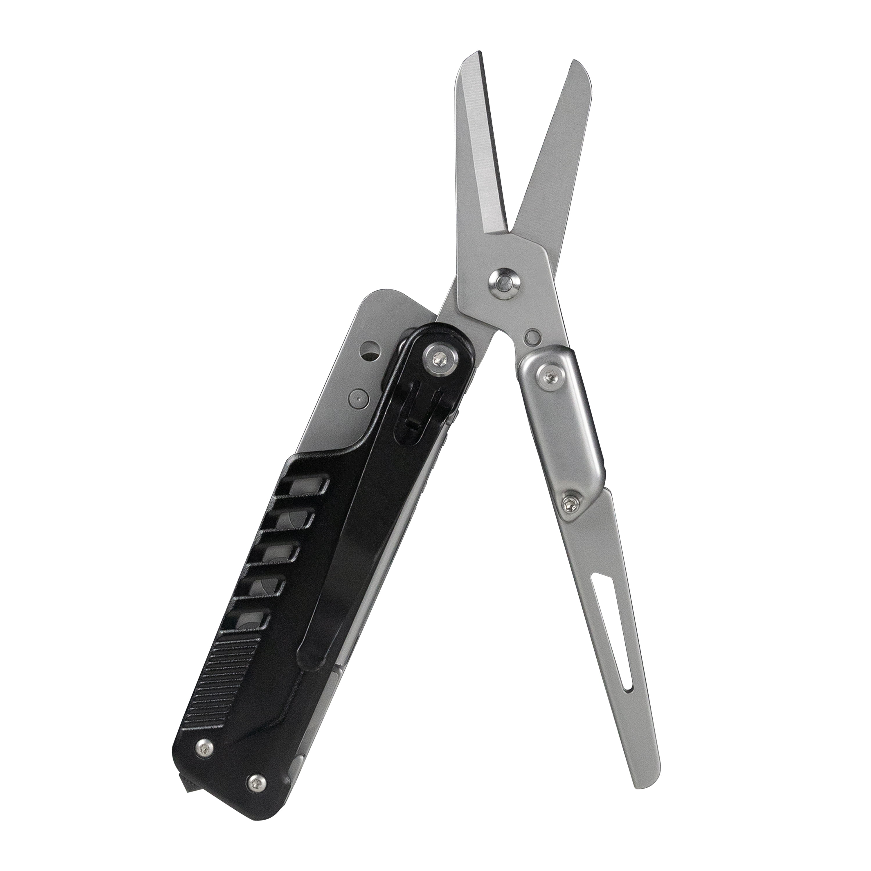 HFS(R) Multi-Tool for Camping Stainless Steel Multi-Functional Scissors Foldable with Drawstring Bag Pocket Multitools for Outdoor Activities and DIY