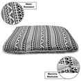 thumbnail image 3 of Geometric Pet Bed, Art of Various Shapes on a Plain Background Aztec Inspired Details, Chew Resistant Pad for Dogs and Cats Cushion with Removable Cover, 24" x 39", Charcoal Grey White, by Ambesonne, 3 of 4