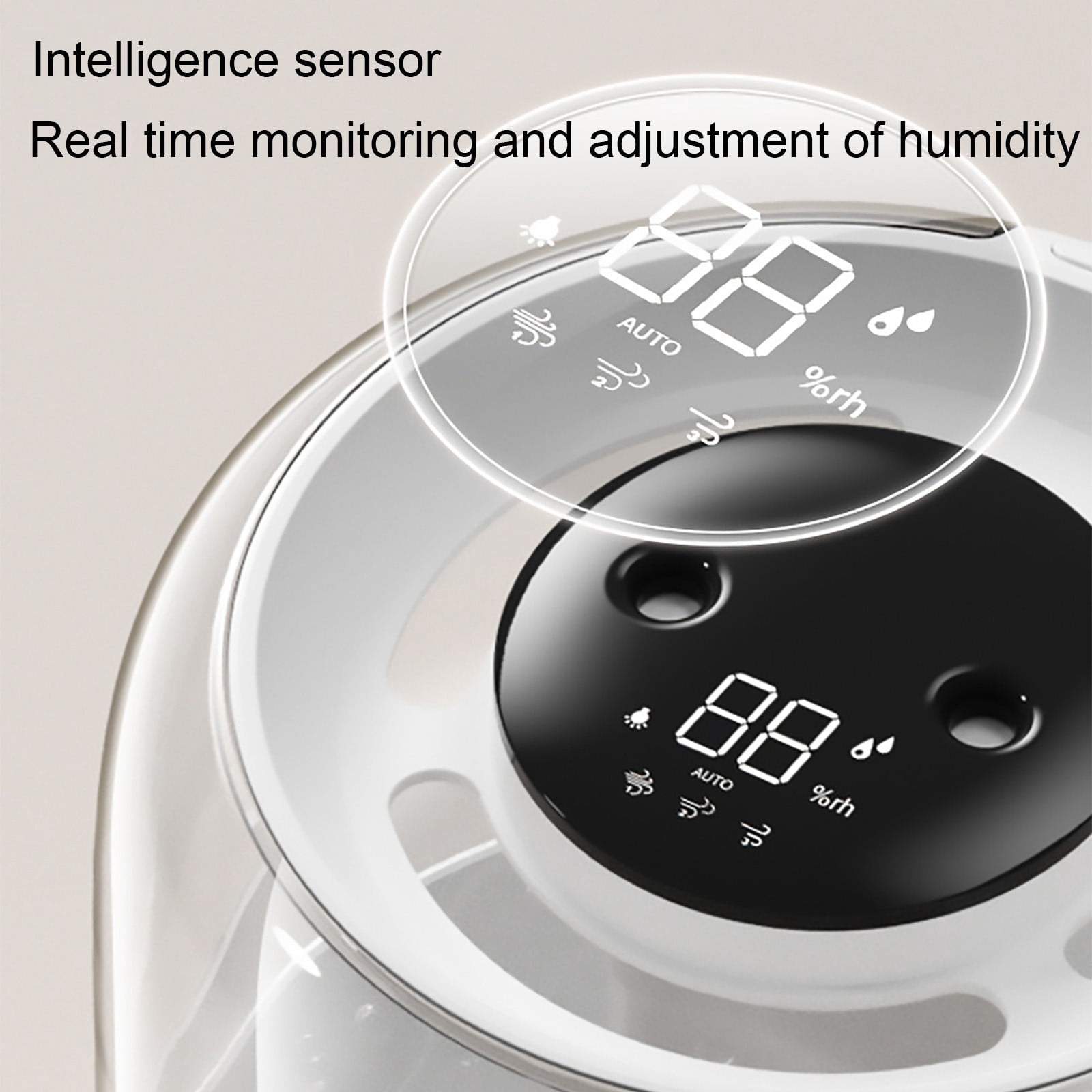 Miogawg Humidifiers For Bedroom, Large Capacity Double Spray Humidifier, Easy To Fill & Clean, Quiet Cool Mist Air Humidifier For Home Baby Nursery & Plants, Night Light Humidifier