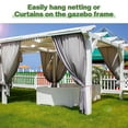 thumbnail image 5 of 50pcs Plastic Hooks For Mosquito Netting And Gazebo Curtains, Smooth Gliding, Rustproof, Multipurpose Use, 5 of 8