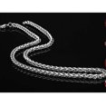 thumbnail image 1 of Elegant Statement Necklace Long Chain Platinum Necklace Silver Chain for Men, 1 of 5