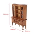thumbnail image 4 of Gabinete en miniatura de madera a escala 1/12, estantería para casa de muñecas, armario con puerta que se puede abrir, cajón para habitación, 4 of 8