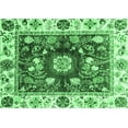 thumbnail image 1 of Ahgly Company Indoor Rectangle Oriental Emerald Green Traditional Area Rugs, 7' x 10', 1 of 4