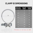 thumbnail image 4 of EVIL ENERGY 3.0 Inch Exhaust Clamp, Lap Joint Band Clamp Stainless Steel 4Pcs, 4 of 7