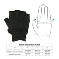 thumbnail image 7 of Uxcell Men's Outdoor Fingerless Gloves Half Finger Gloves Breathable Workout Gloves Black 1Pair XL, 7 of 7
