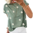 thumbnail image 2 of Pompotops T-shirt d'Été à Manches Courtes et à Col Rond pour Femmes, 2 of 7