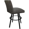 thumbnail image 2 of Swivel Metal Extra Tall Stool Sommerville 34" Seat - Elk Charcoal Fabric - Black, 2 of 4