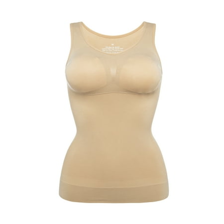 

SAYFUT Womens Shapewear Tank Top Seamless Slimming Tummy Control Cami Shaper Vest with Removable Pads M-3XL