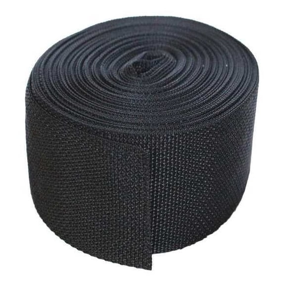Bulk-Strap Webbing,Polypropylene,2" W,Black P02051BK