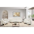 thumbnail image 3 of Meridian Furniture Daphne Cream Velvet Sofa, 3 of 13