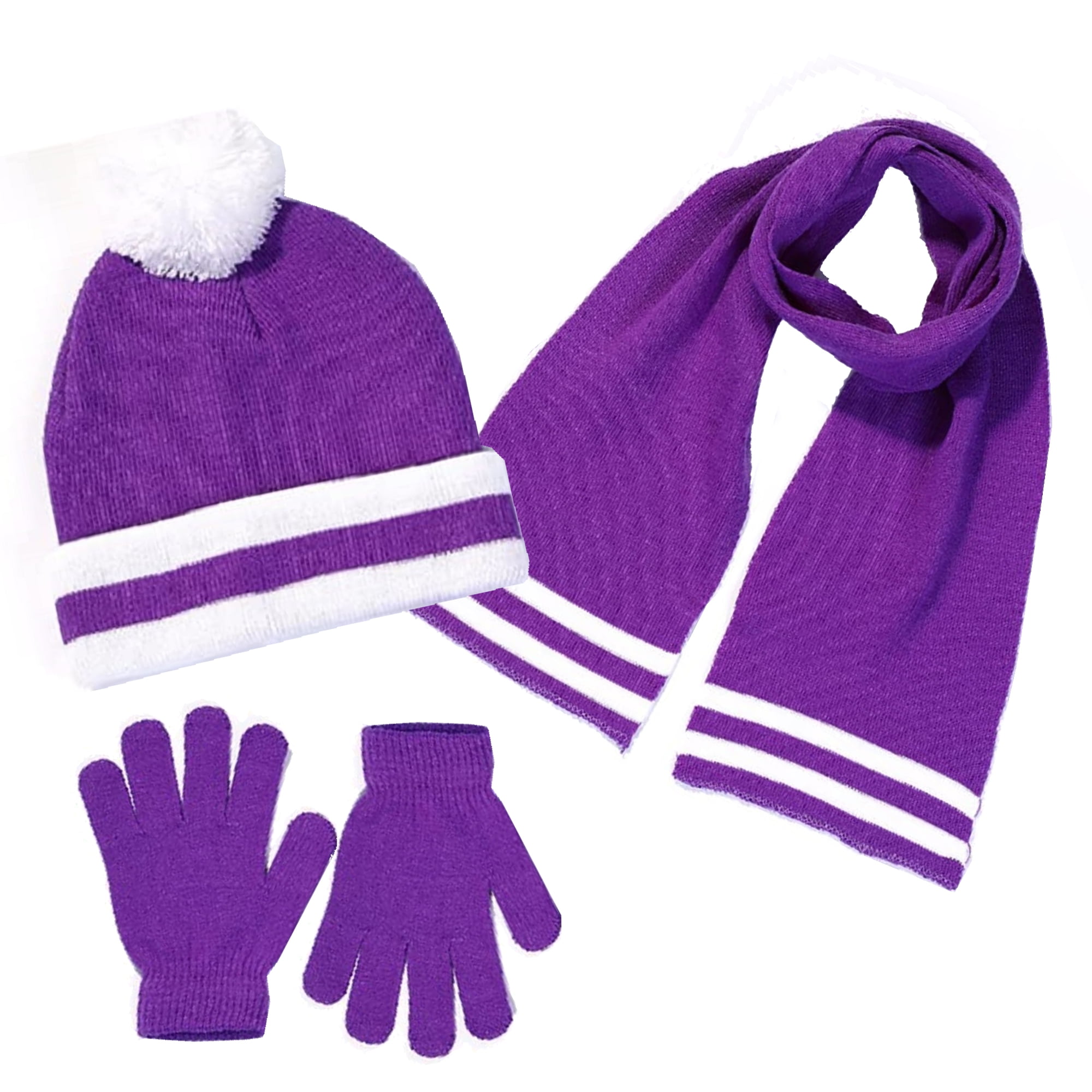 Swak Girls Hat,Scarf & Glove SetKids Cold Weather Winter Accessories