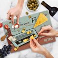 thumbnail image 2 of 70s Party Cutting Board, Old Fashioned Party Poster Old Radio Cocktails Musical Notes Texts Art Print, Decorative Tempered Glass Cutting and Serving Board, Large Size, Multicolor, by Ambesonne, 2 of 3