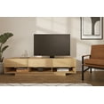 thumbnail image 3 of Nexera Rustik TV Stand for TVs up to 80 inches, Golden Maple, 3 of 6