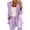 Purple Blazer for Women #h, variant on Blazer for Women Open Front Long Elegant Button Down Cardigan Notched Lapel Loose Business Office Jacket Casual Long Sleeve Work Beige L