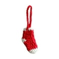 thumbnail image 1 of Bolsas de Regalo de Navidad Decoración de Regalo de Navidad Hecha a Mano de Punto Decoración de Navidad Copo de Nieve Llavero de Santa Claus Calcetines de Lana de Navidad Decoraciones de Navidad para, 1 of 6