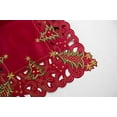 thumbnail image 2 of Fennco Styles Pandora Collection Holiday Christmas Tree Tablecloth (Red, 16"x54" Table Runner), 2 of 4