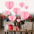 thumbnail image 3 of 8 guirnaldas románticas colgantes con forma de corazón para San Valentín para mamá. Rosa, 3 of 5