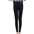 thumbnail image 2 of CAICJ98 Workout Leggings For Women Women's Winter Warm Lined Leggings - Thick Velvet Tights Thermal Pants Black,L, 2 of 5