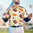 thumbnail image 5 of Zufioo Print Men's Baseball Short Sleeve, Moisture Wicking Button-Down Hip Hop Tee-XX-Large, 5 of 7