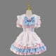 thumbnail image 1 of Vestido de dama de honor de talla grande S-5xl, vestido lolita con lazo grande súper lindo, vestido lindo rosa y azul grande para mujer, 1 of 6